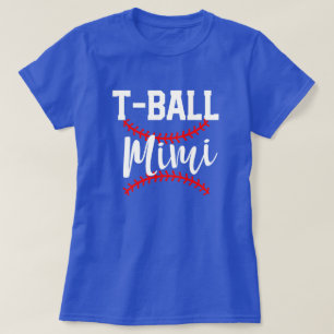 ティーボールMimiレディース野球の祖母のゲームのギフト Tシャツ