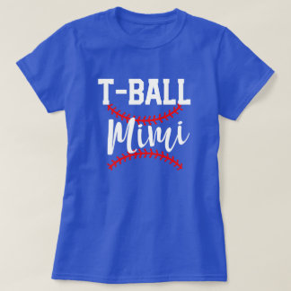ティーボールMimiレディース野球の祖母のゲームのギフト Tシャツ
