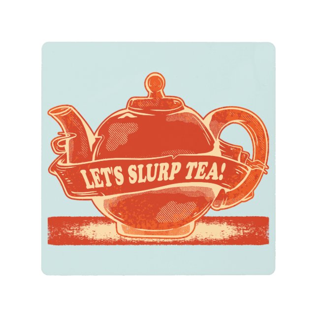 ティーポおもしろいット茶 メタルプリント (正面)