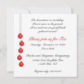 ティーポエレガントットクリスマスティーパーティの招待状 招待状 (裏面)