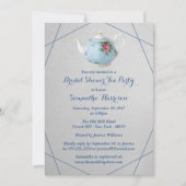 ティーポエレガントットブライダルシャワーティーパーティー 招待状 (正面)