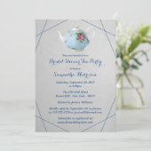 ティーポエレガントットブライダルシャワーティーパーティー 招待状 (スタンド正面)