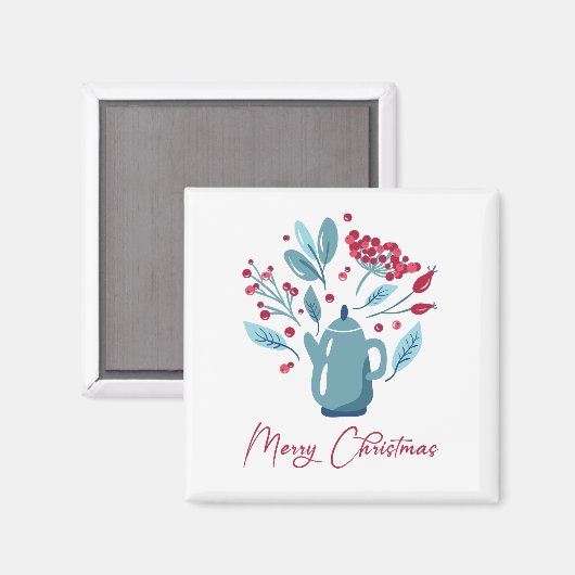 ティーポエレガントットブーケメリークリスマス マグネット (正面/裏面)
