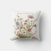 ティーポエレガントット春の花蝶 クッション (正面)