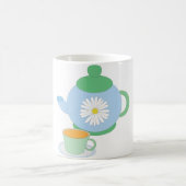 ティーポットとカップ コーヒーマグカップ (中央)