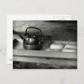 ティーポットとボウル ポストカード (正面/裏面)