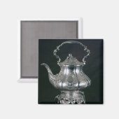 ティーポットとランプスタンドとバーナー付きケトル マグネット (正面/裏面)