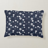 ティーポットと花 アクセントクッション (裏面)