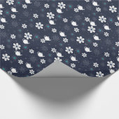 ティーポットと花 ラッピングペーパー (角)