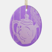 ティーポットのオーナメント セラミックオーナメント (右)