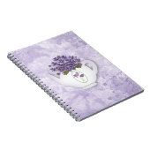 ティーポットのスミレ ノートブック (右側)