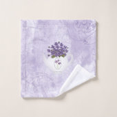 ティーポットのスミレ バスタオルセット (ウォッシュタオル)