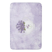 ティーポットのスミレ バスマット (正面縦)