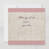 ティーポットのバラ-私の新婦付添人です 招待状 (裏面)