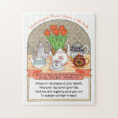 ティーポットのパーソナライズされた更新 ジグソーパズル (縦)