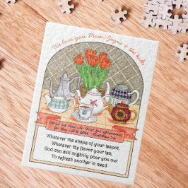 ティーポットのパーソナライズされた更新 ジグソーパズル