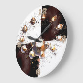 ティーポットのパーティー ラージ壁時計 (傾斜)