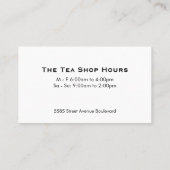 ティーポットのロゴ | ティー離れ 名刺 (裏面)