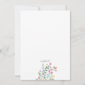 ティーポットの招待状 招待状 (裏面)