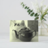 ティーポットの枕 ポストカード (スタンド正面)