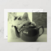 ティーポットの枕 ポストカード (正面/裏面)