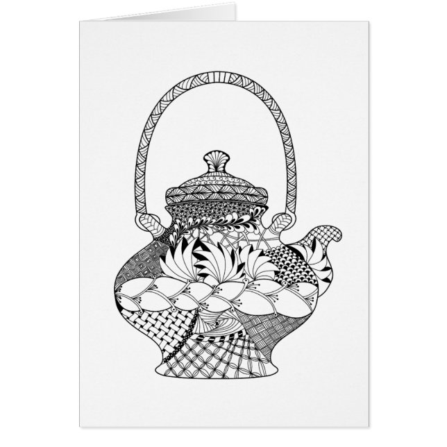 ティーポットの落書き (正面)