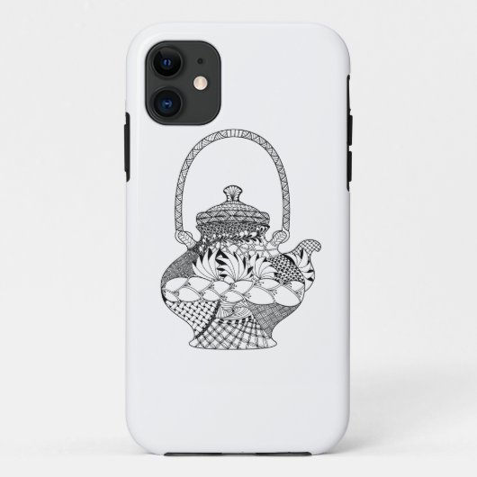ティーポットの落書き Case-Mate iPhoneケース (裏面)