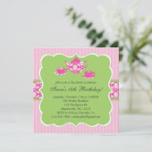 ティーポットの誕生日のパーティの招待状 招待状 (スタンド正面)