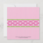 ティーポットの誕生日のパーティの招待状 招待状 (裏面)