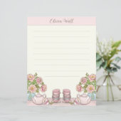 ティーポットイエローピンク名の行文字紙 (スタンド正面)