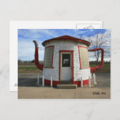 ティーポットガソリンスタンド – ワシントン州ジッラー ポストカード (正面/裏面)