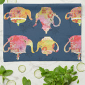 ティーポットキッチンタオル キッチンタオル (折り畳み)