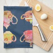 ティーポットキッチンタオル キッチンタオル (四つ折り)