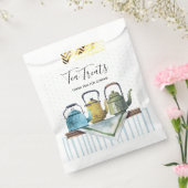 ティーポットズファームハウスデコールヴィンテージウォーターカラーナプキン フェイバーバッグ (封をした状態)