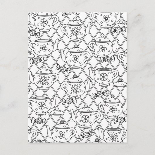 ティーポットドードル ポストカード (正面)
