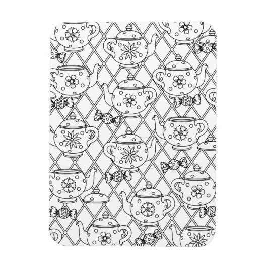 ティーポットドードル マグネット (縦)