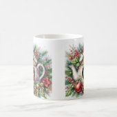 ティーポットバードハウス（鳥）ショウジョウコウカンチョウ3 コーヒーマグカップ (中央)