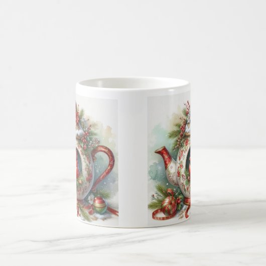 ティーポットバードハウス(鳥)ショウジョウコウカンチョウ5 コーヒーマグカップ (中央)