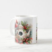 ティーポットバードハウス（鳥）ショウジョウコウカンチョウ6 コーヒーマグカップ (正面左)