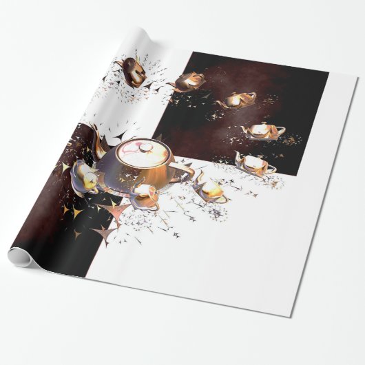 ティーポットパーティー ラッピングペーパー (アンロールド)