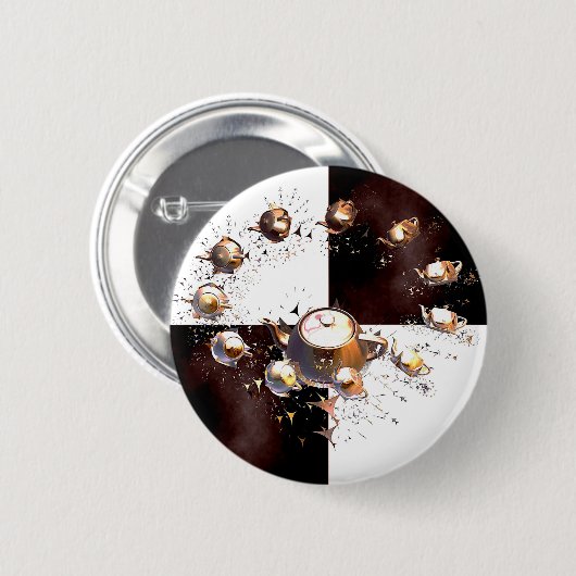 ティーポットパーティー 缶バッジ (正面&裏面)