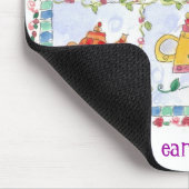 ティーポットフラワーサンプラーカモミールのマウスパッド マウスパッド (コーナー)