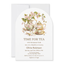 ティーポットフローラ時間のお茶の赤ちゃんシャワー