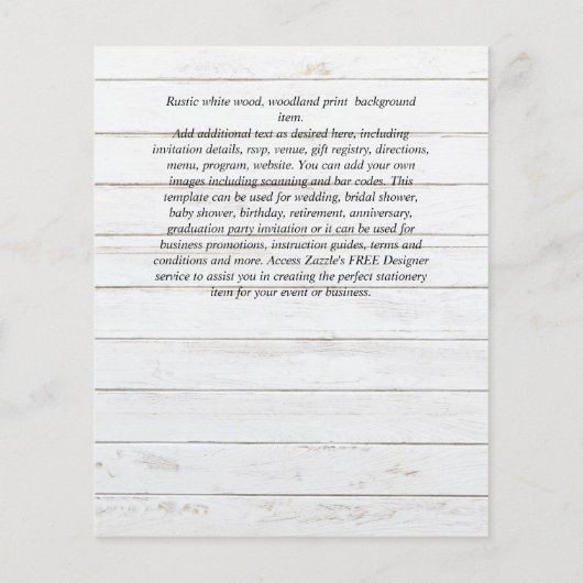 ティーポットブライダルシャワーティータイムアフタヌーンティー招待状 (裏面)