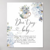 ティーポットブルーアジサイ言わないベビーゲーム ポスター (正面)