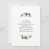 ティーポットベビーシャワーボーイ招待状 招待状 (裏面)