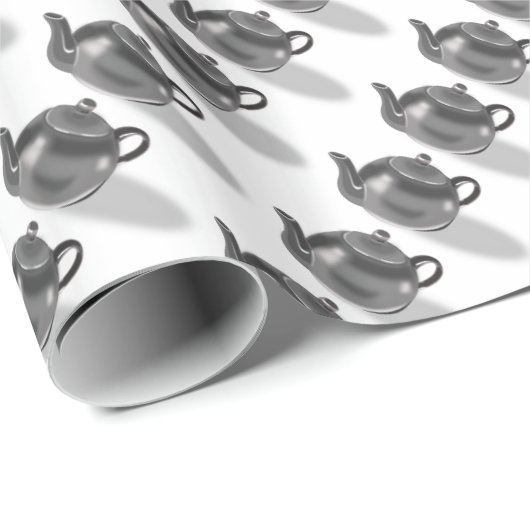 ティーポットラッピング紙 ラッピングペーパー (ロールコーナー)