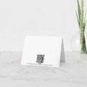 ティーポット感謝のノートカード サンキューカード (裏面)