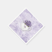 ティーポット紙ナプキンのスミレ スタンダードカクテルナプキン (角)