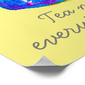 ティーポット茶は全ての方が引用文 ポスター (角)